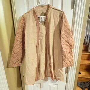London Fog button in liner only for costs and jackets Cream and Tan  size 14